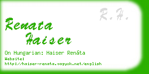 renata haiser business card